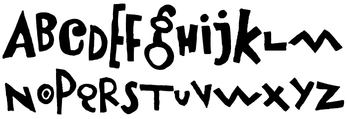Airboy Font LOWERCASE