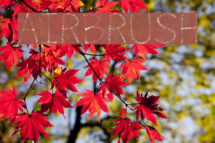 Airbrush Font examples