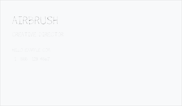 Airbrush Business Card