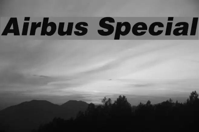 Airbus Special Caratteri examples