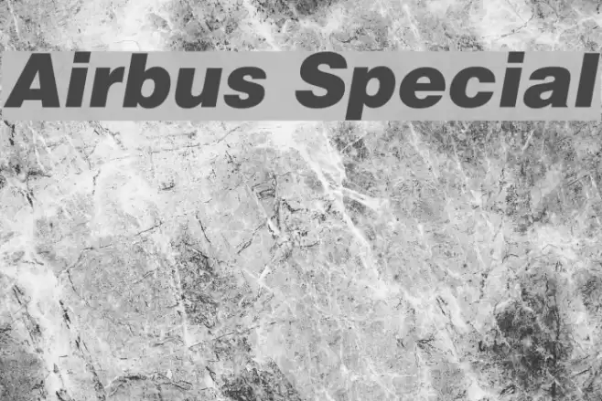 Airbus Special Caratteri examples