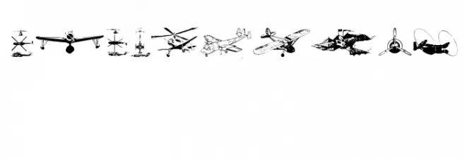 Aircraft Font OTHER CHARS
