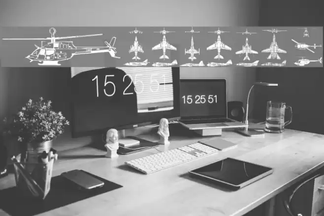 Aircraft Font examples