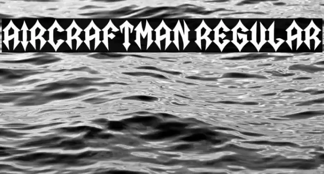 Aircraftman Regular Font examples