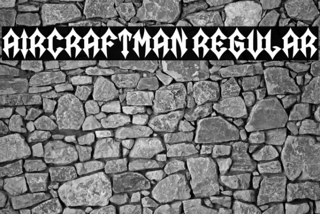 Aircraftman Regular Font examples