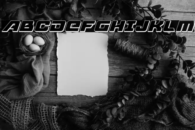 Aircruiser 3D Italic Font examples