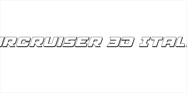 Aircruiser 3D Italic Logo