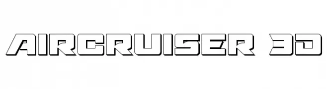Aircruiser 3D  Frei Schriftart Herunterladen