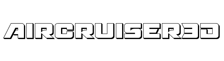 Aircruiser 3D  Frei Schriftart Herunterladen