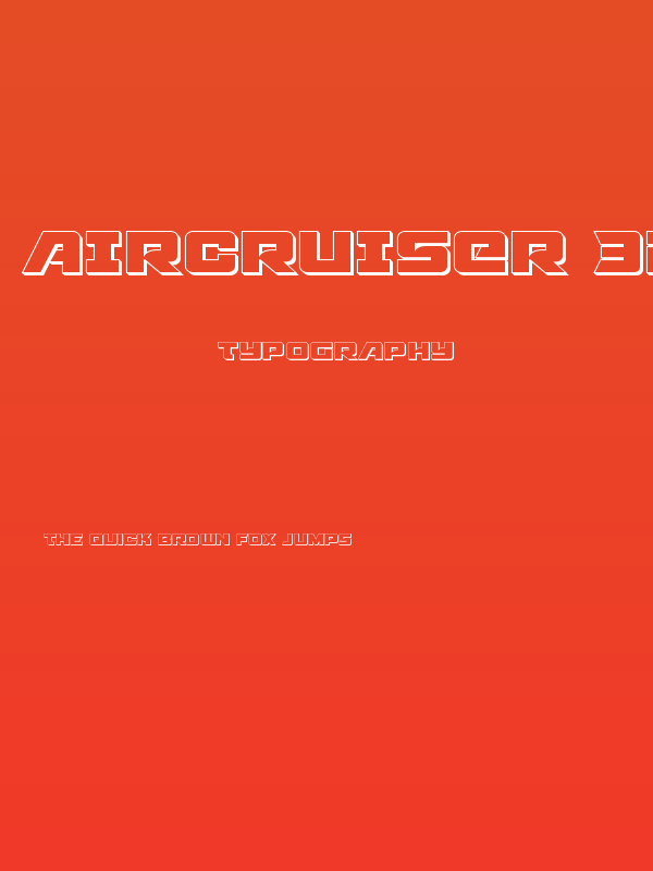 Aircruiser 3D Poster