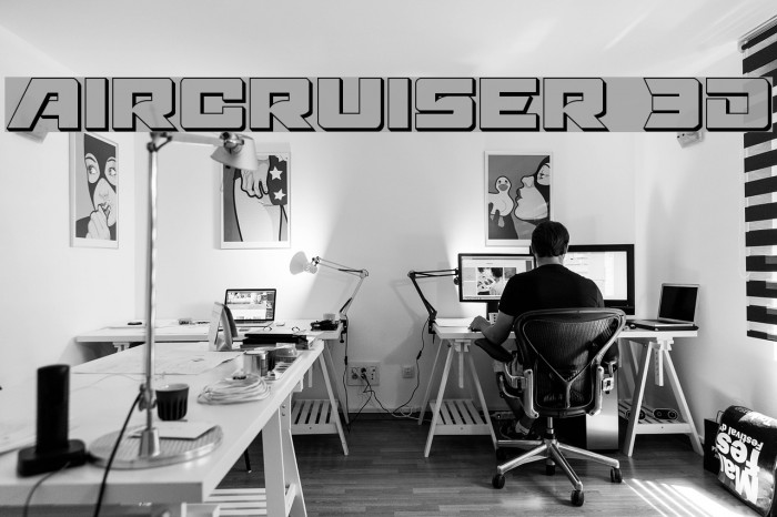 Aircruiser 3D Font examples