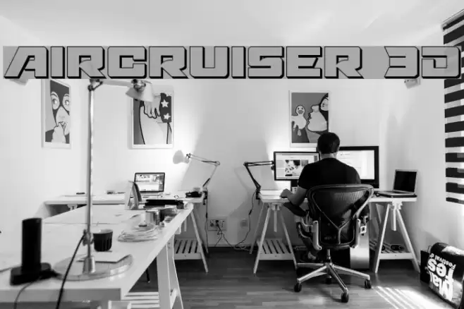 Aircruiser 3D Font examples