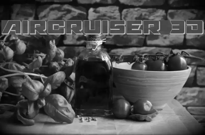Aircruiser 3D Font examples