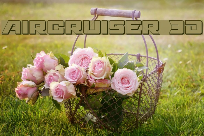 Aircruiser 3D Font examples