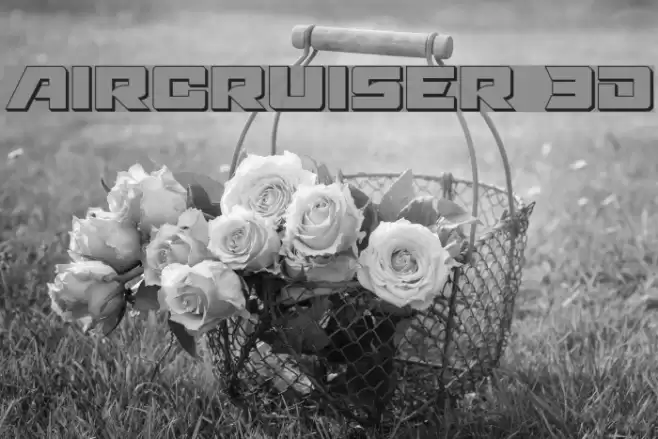Aircruiser 3D Font examples