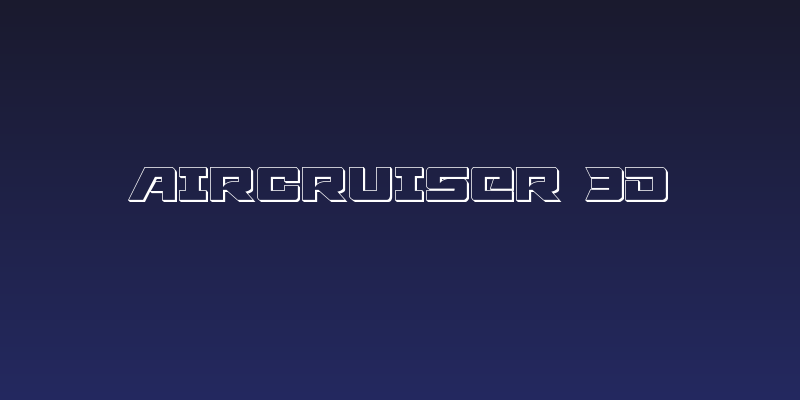 Aircruiser 3D Social Header