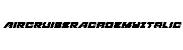 Aircruiser Academy Italic  Frei Schriftart Herunterladen