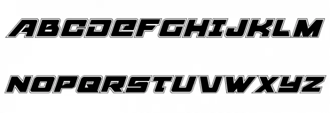 Aircruiser Academy Italic Fonte MAIÚSCULAS