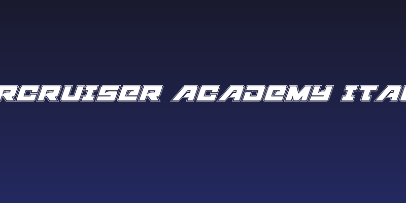 Aircruiser Academy Italic Social Header