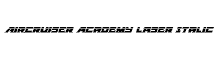 Aircruiser Academy Laser Italic  Frei Schriftart Herunterladen