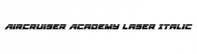 Aircruiser Academy Laser Italic 