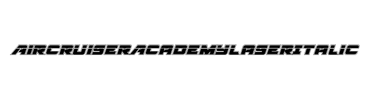 Aircruiser Academy Laser Italic  Frei Schriftart Herunterladen
