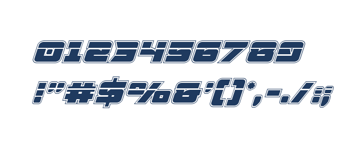 Aircruiser Academy Laser Italic Other Characters