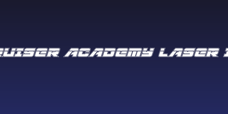 Aircruiser Academy Laser Italic Social Header