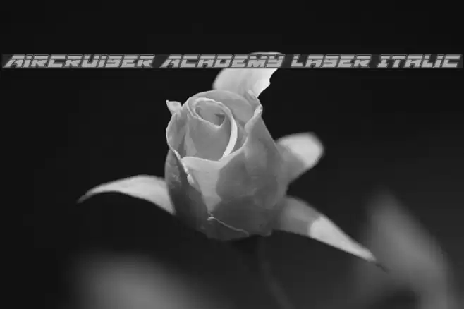Aircruiser Academy Laser Italic Font examples