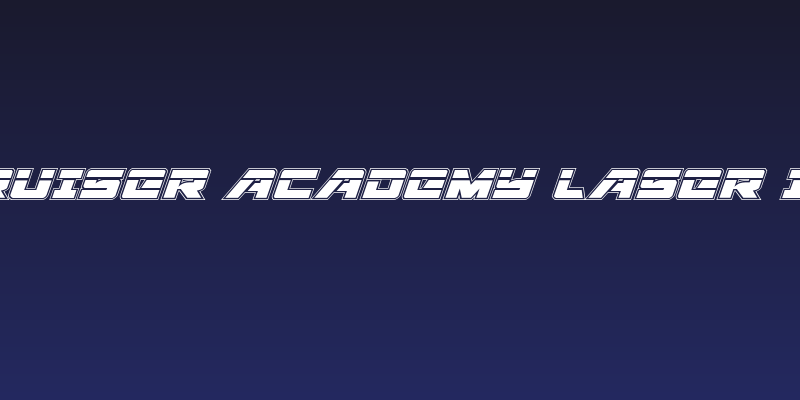 Aircruiser Academy Laser Italic Social Header