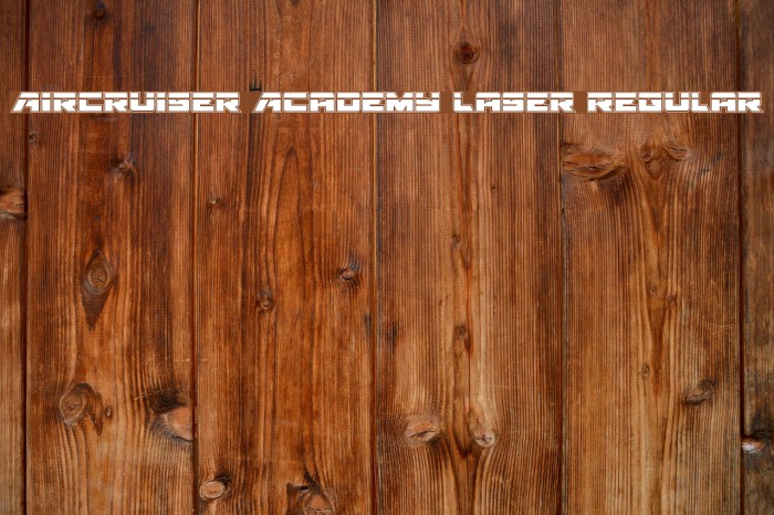 Aircruiser Academy Laser Regular Font examples