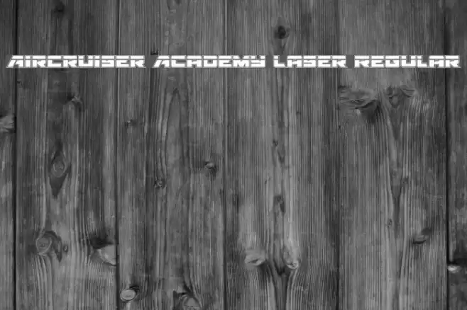 Aircruiser Academy Laser Regular Font examples