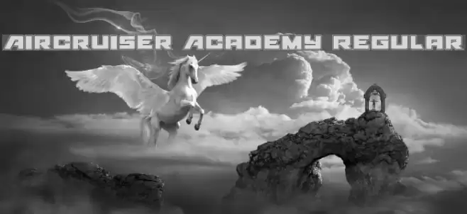 Aircruiser Academy Regular Font examples