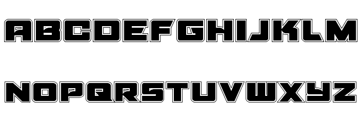 Aircruiser Academy Regular Font LOWERCASE