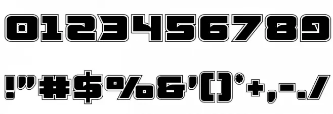 Aircruiser Academy Font OTHER CHARS