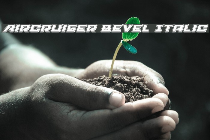 Aircruiser Bevel Italic Font examples