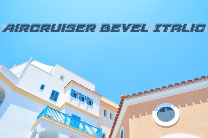 Aircruiser Bevel Italic Font examples