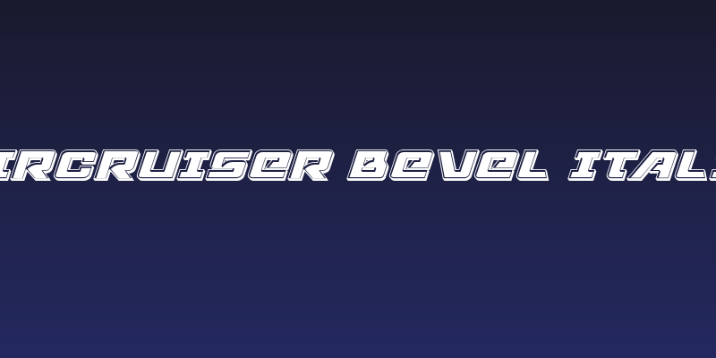 Aircruiser Bevel Italic Social Header