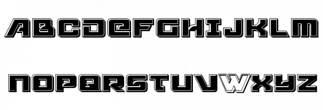 Aircruiser Bevel Schriftart Groß