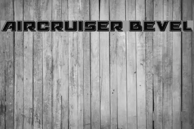 Aircruiser Bevel Font examples
