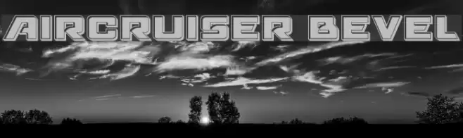 Aircruiser Bevel Font examples