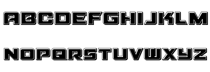 Aircruiser Bevel Font LOWERCASE