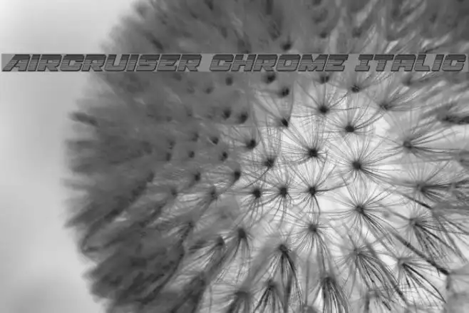 Aircruiser Chrome Italic Example 1