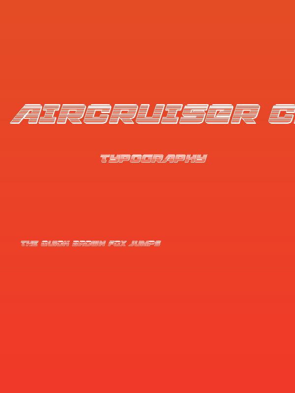 Aircruiser Chrome Italic Poster