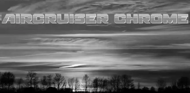 Aircruiser Chrome Font examples