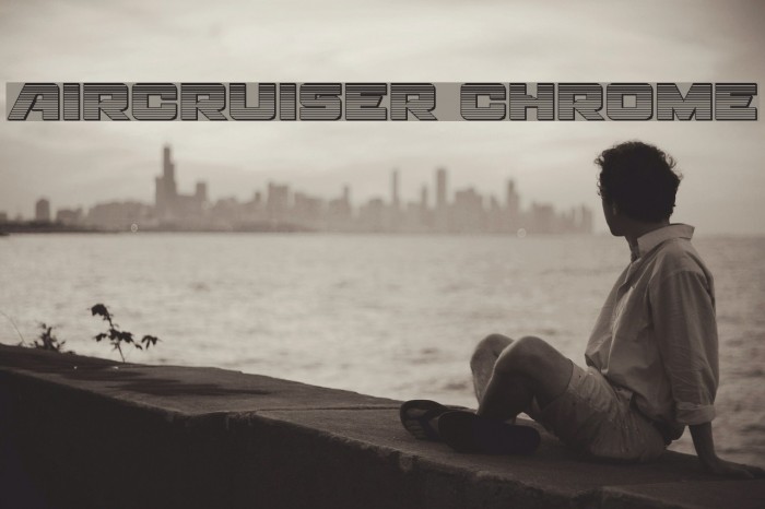 Aircruiser Chrome Font examples