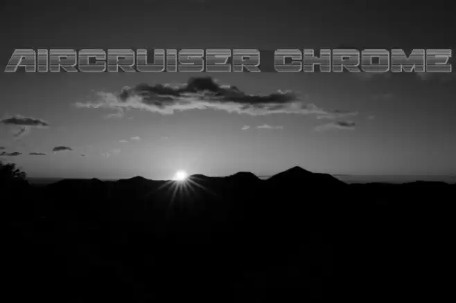 Aircruiser Chrome Font examples
