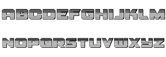 Aircruiser Chrome Font LOWERCASE