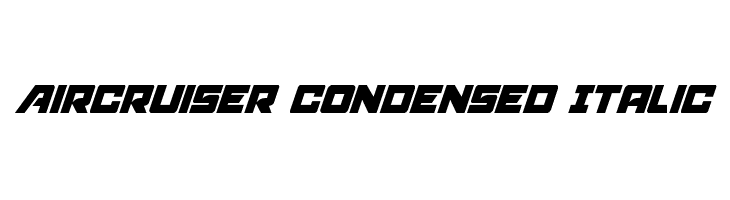 Aircruiser Condensed Italic  Frei Schriftart Herunterladen