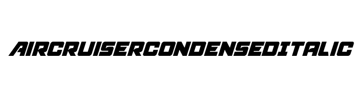 Aircruiser Condensed Italic  Frei Schriftart Herunterladen